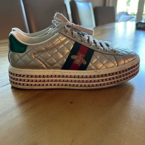 Authentic Gucci platform sneakers 37.5 - Picture 4 of 5
